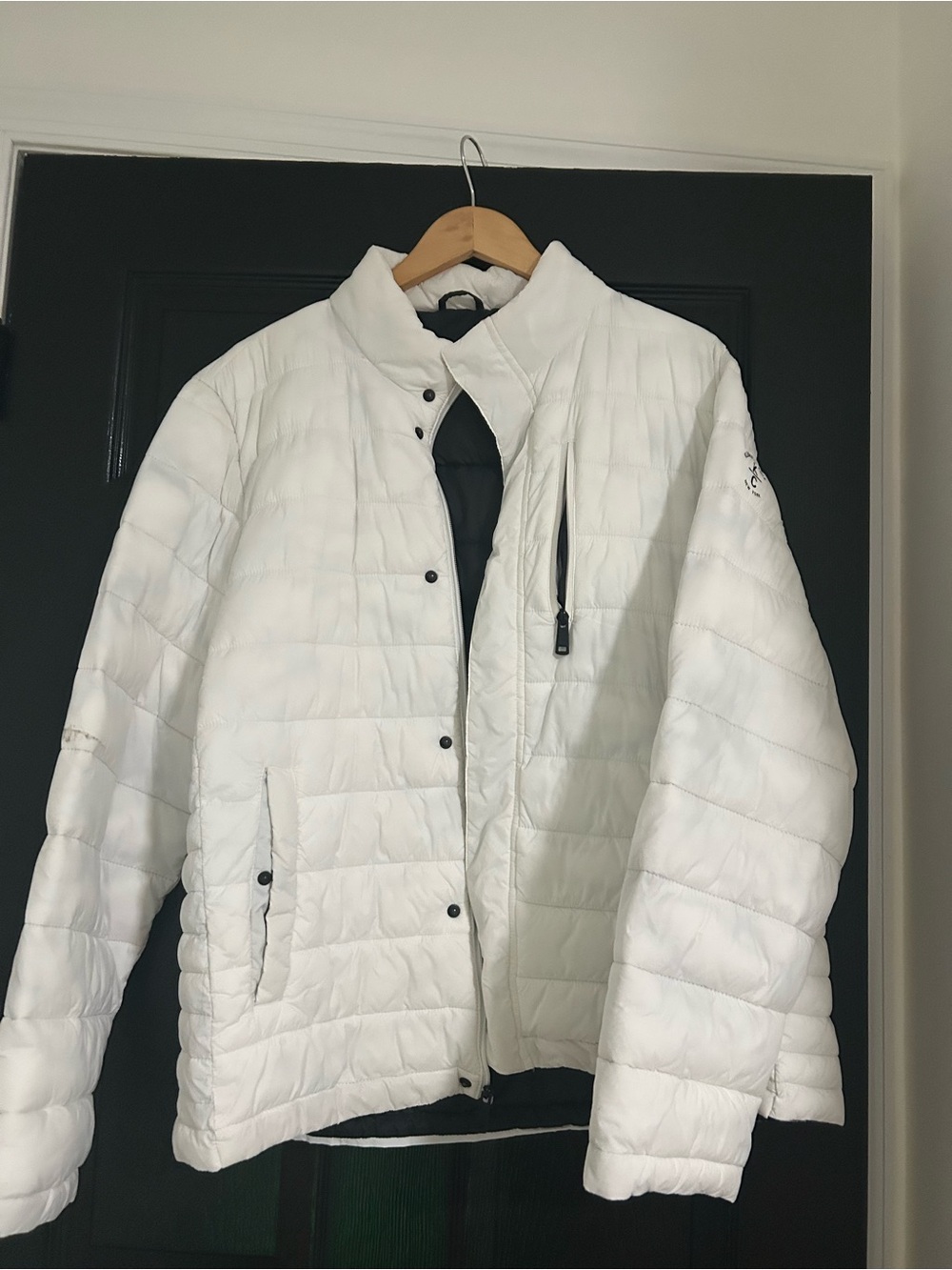 Calvin Klein White Men's Quilted Puffer Jacket
